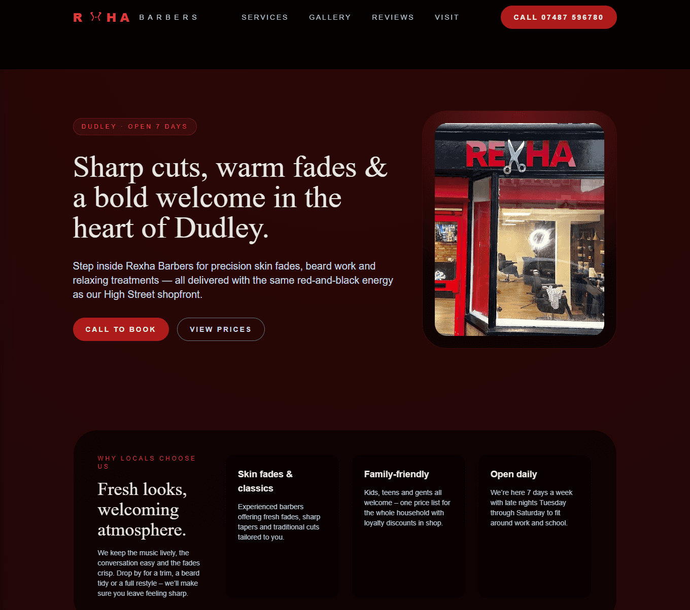 Rexha Barbers screenshot